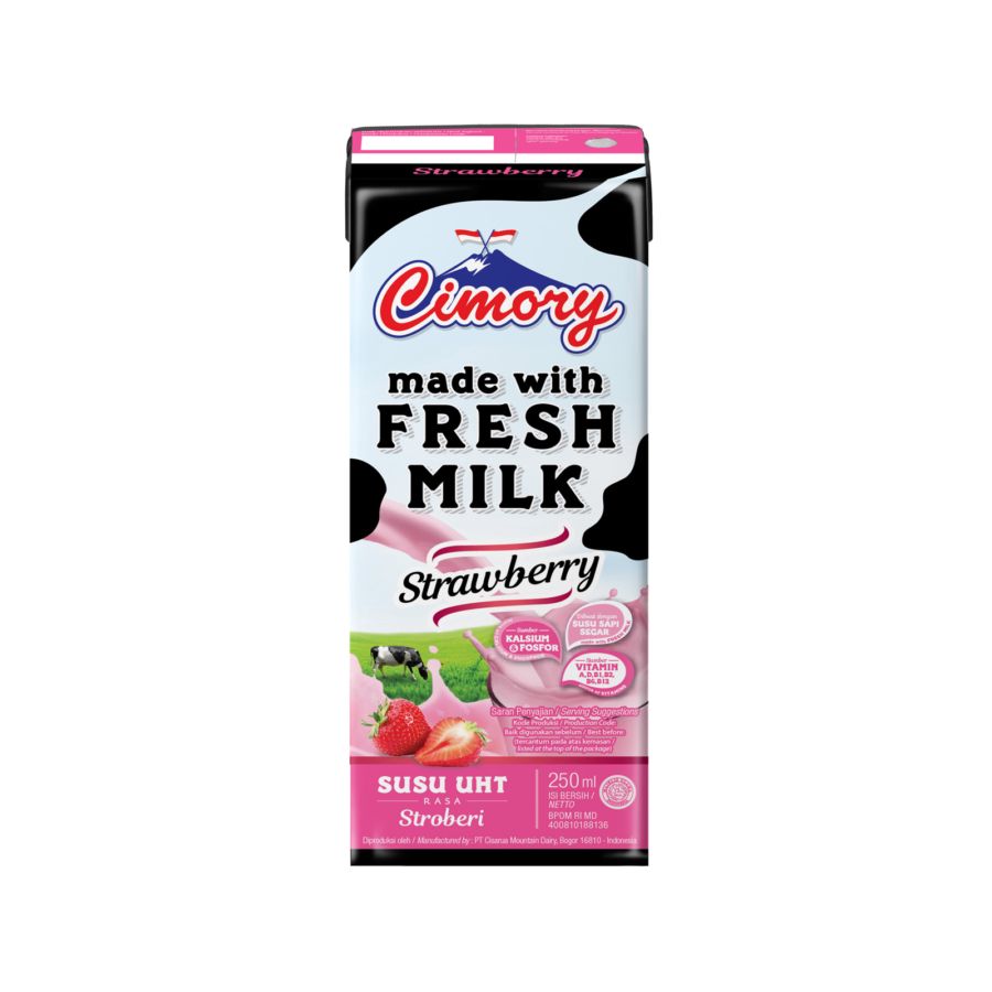 Cimory Strawberry Susu UHT 250ml
