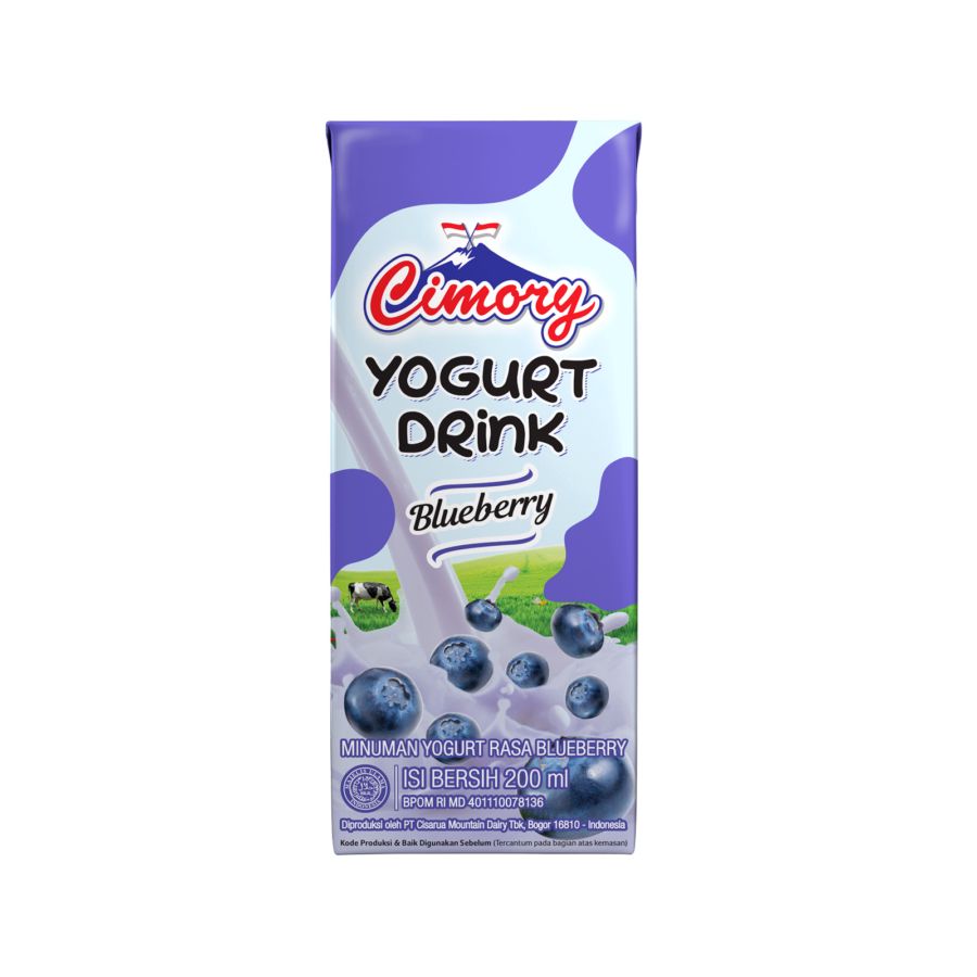 Cimory Yogurt Drink Blueberry UHT 200ml