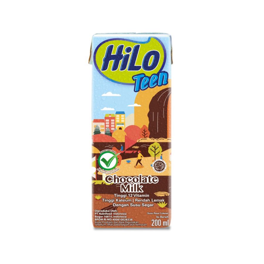 Hilo Teen Chocolate Susu UHT RTD 200ml