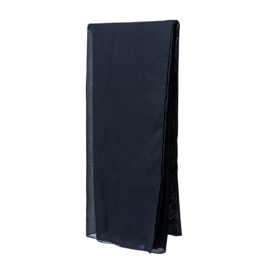 Lozy Hijab Polly Cotton Hijab Segiempat Black 1pcs
