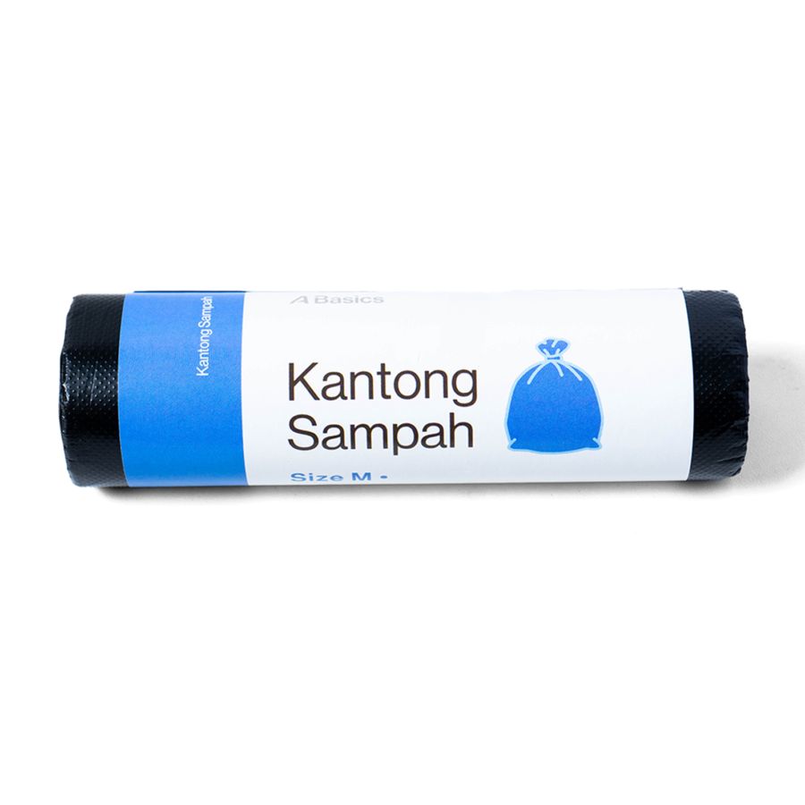 Kantong Sampah Hitam Size M 60x80 cm A Basics 10pcs