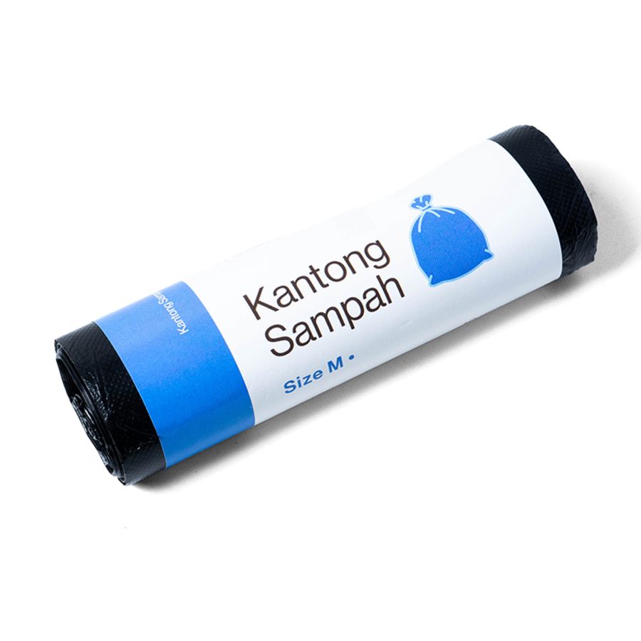 Kantong Sampah Hitam Size M 60x80 cm A Basics 10pcs