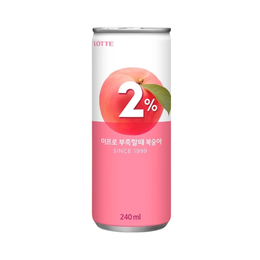 LOTTE Refreshing Water 2% Peach 250ml
