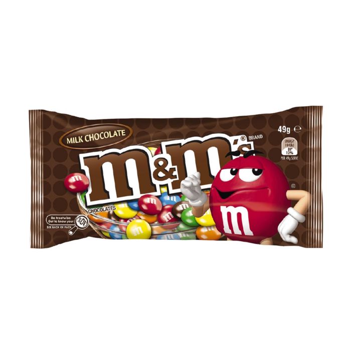 M&Ms Milk Choco Single 49 g