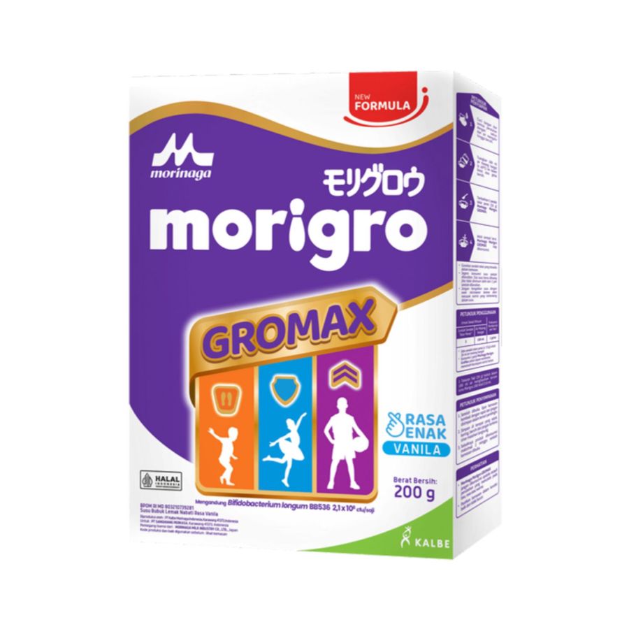 Morinaga Morigro Gromax Vanila Susu Pertumbuhan Anak Usia 1-12 Tahun 200gram