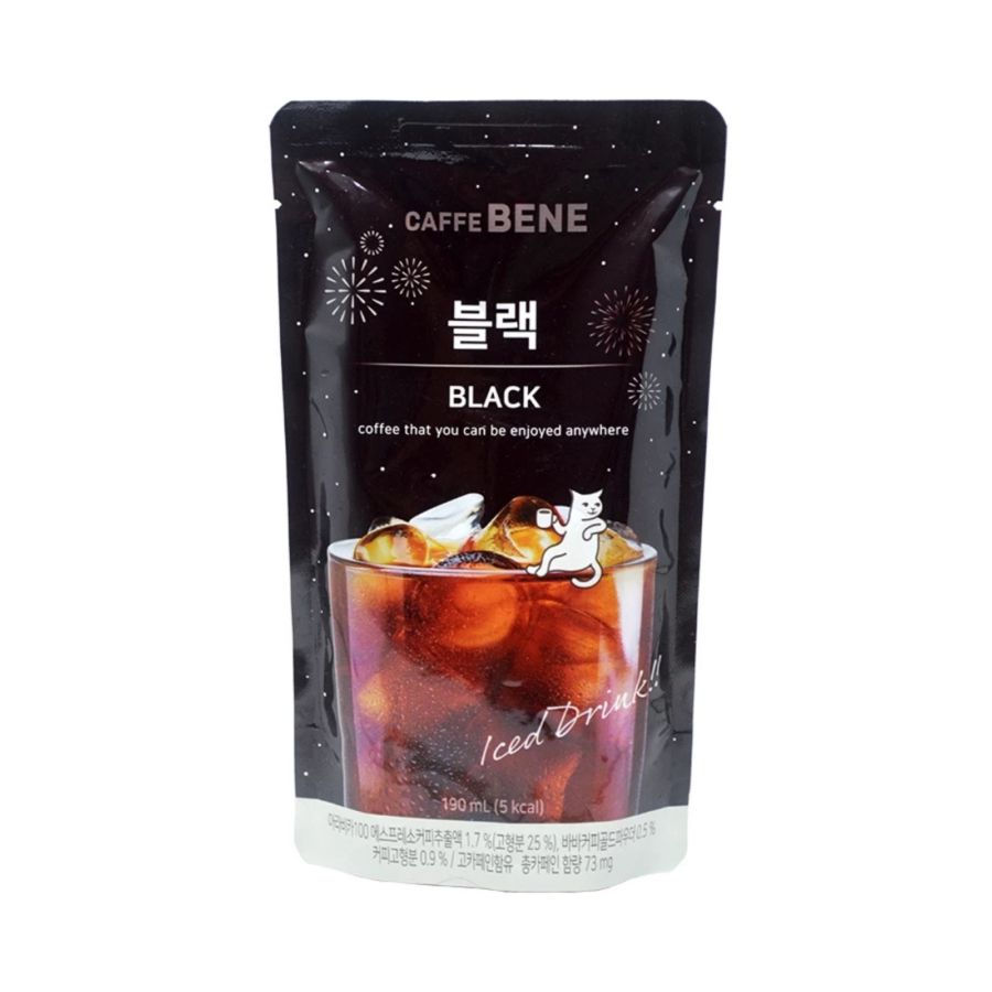 Caffebene Black Coffee Pouch 190ml