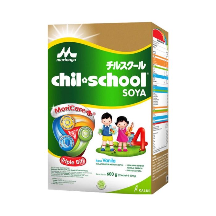 Morinaga Chil School Soya Vanila Susu Pertumbuhan Anak Usia 3-12 tahun