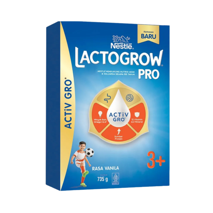 Nestle Lactogrow Pro 3+ Vanila Susu Formula 3-5 Tahun