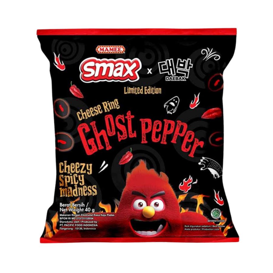Smax Cheese Ring Ghost Pepper 40gr 1pcs