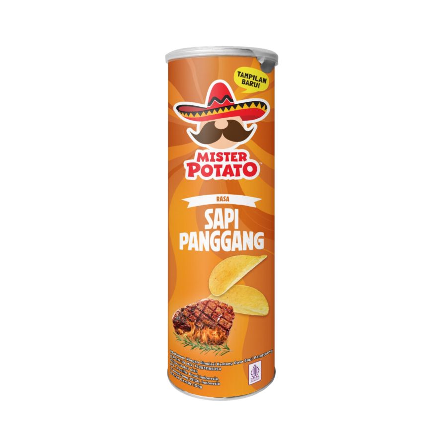 Mister Potato Rasa Sapi Panggang 106gr 1pcs