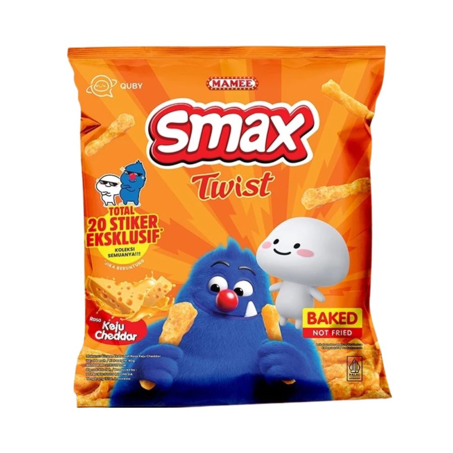 Smax Twist Keju Cheddar 40gr 1pcs