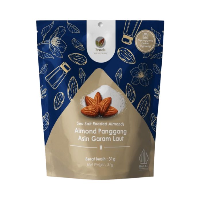 Francis Almond Panggang Asin Garam Laut