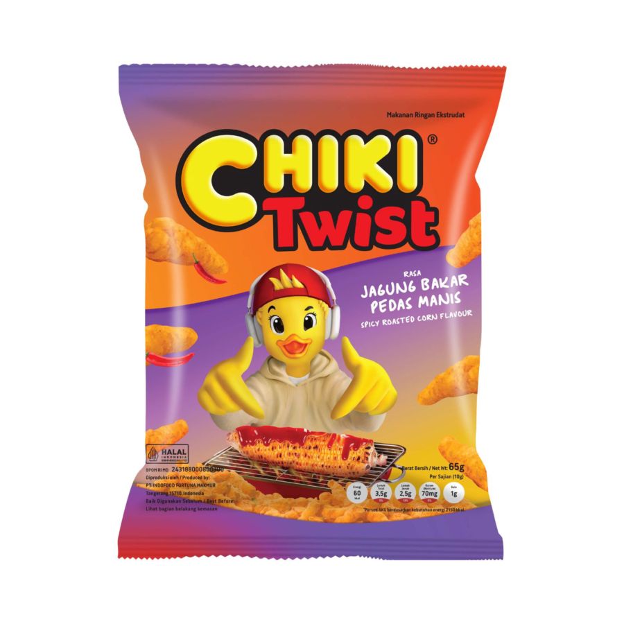 Chiki Twist Jagung Bakar Pedas Manis 1pcs
