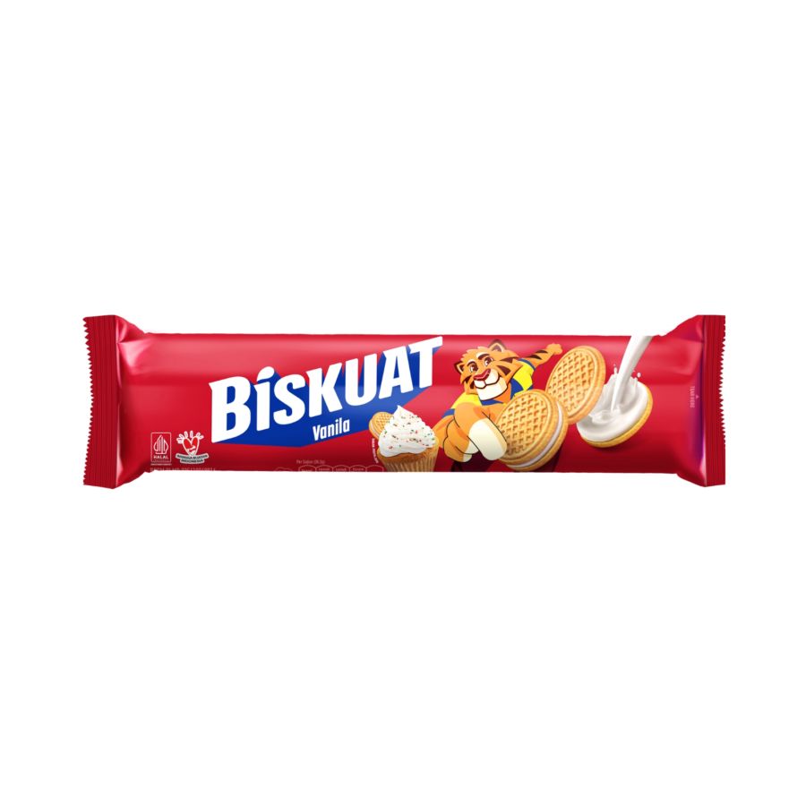 Biskuat Sandwich Krim Rasa Vanilla 1pcs