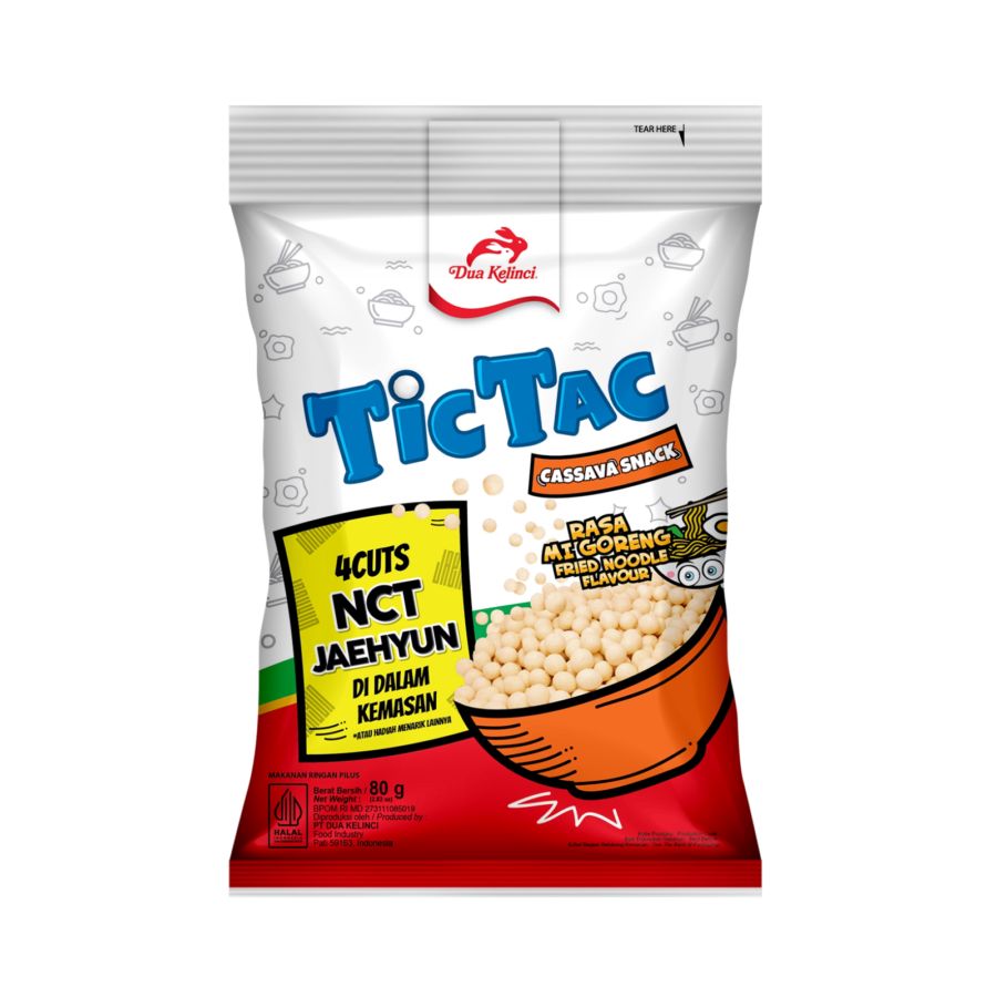 Tic Tac Cassava Snack Rasa Mie Goreng (80g) 1pcs