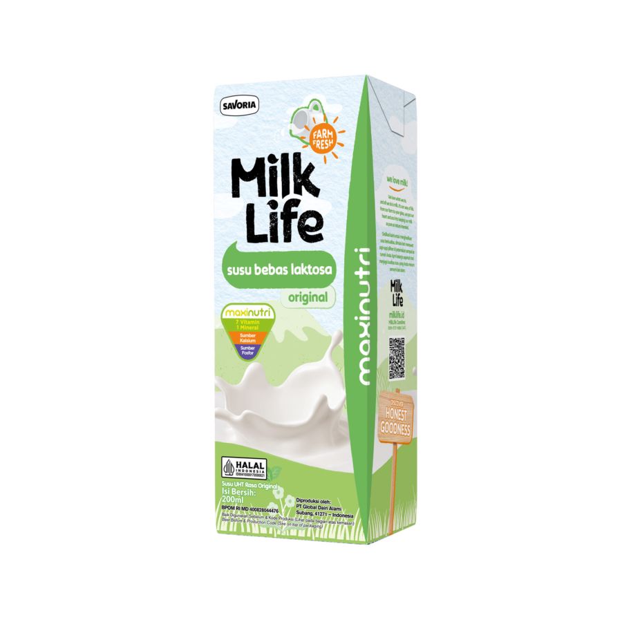 Milk Life Lactose Free Susu UHT 200ml