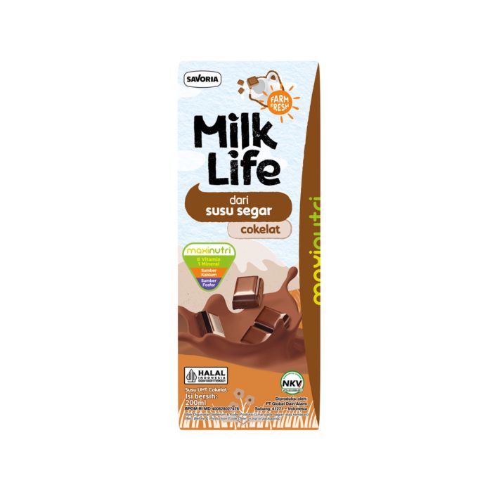 Milk Life Chocolate Susu UHT 200ml