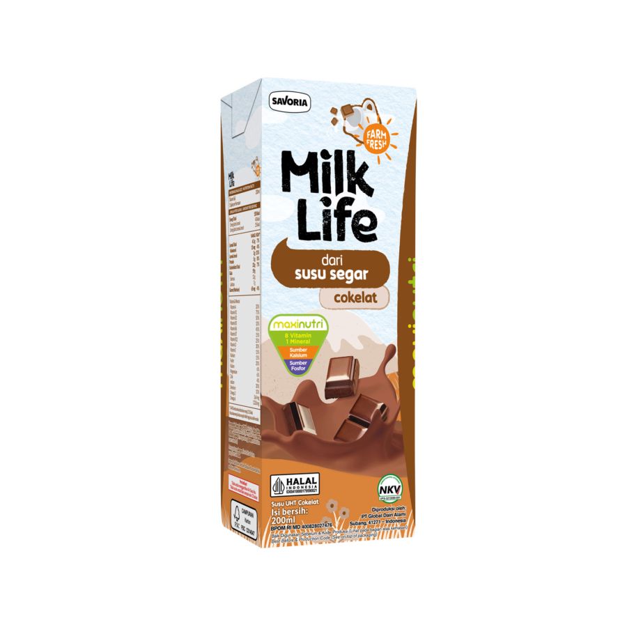 Milk Life Chocolate Susu UHT 200ml 1pcs