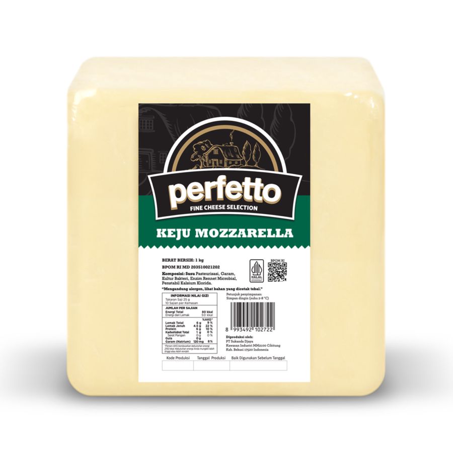 Perfetto Mozzarella Cheese 1kg