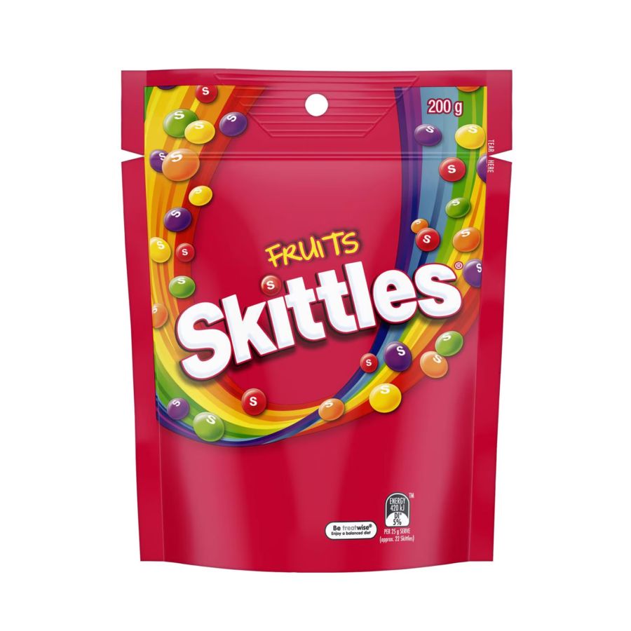 Skittles Family Bag Pouch Fruits 200gram