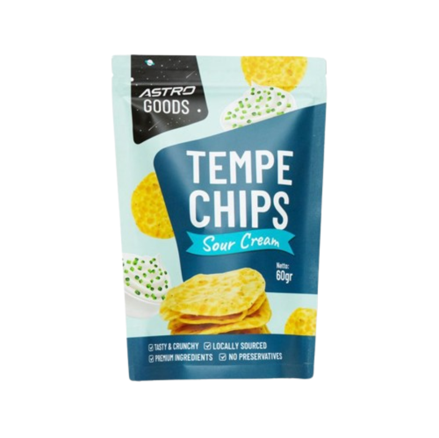Tempe Chips Sour Cream Keripik Tempe Astro Goods 60gram