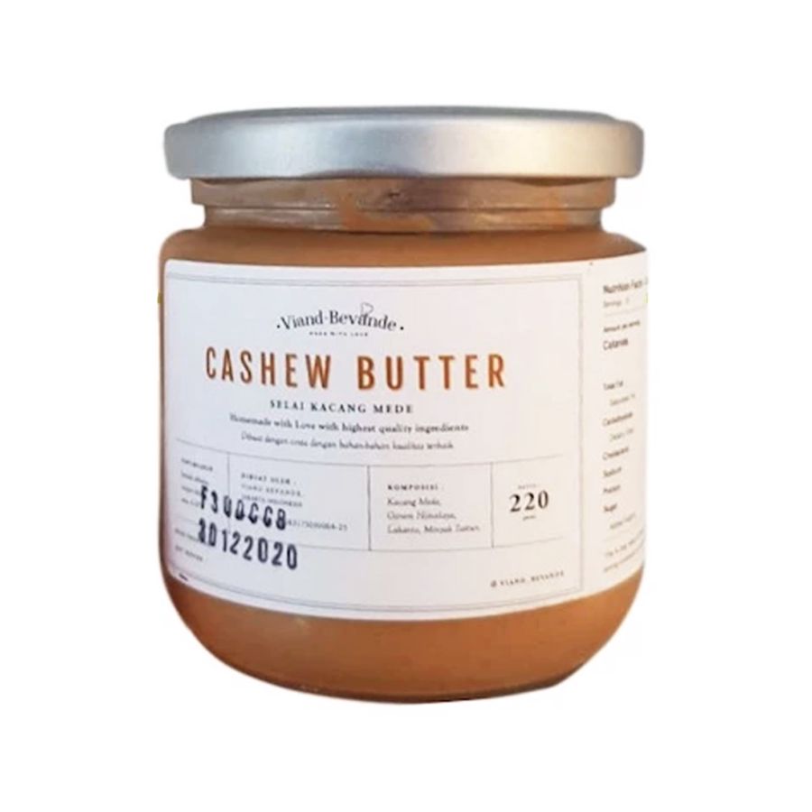 Viand Bevande Cashew Butter Spread 220 Gram 1pcs