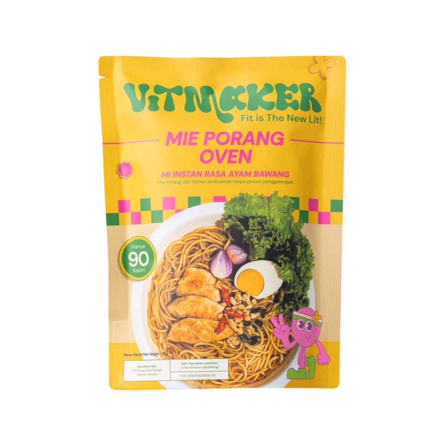 Vitmaker Mie Porang Rasa Ayam Bawang Mie Instant 75gram