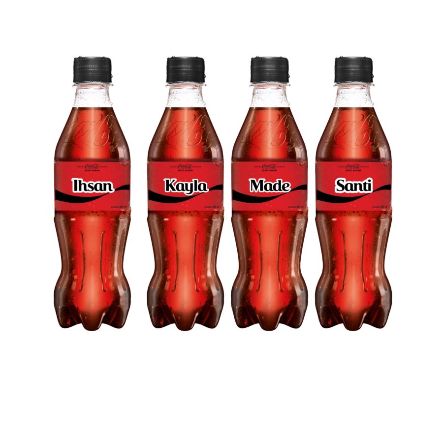 Coca-Cola Zero Minuman Soda PET 390ml
