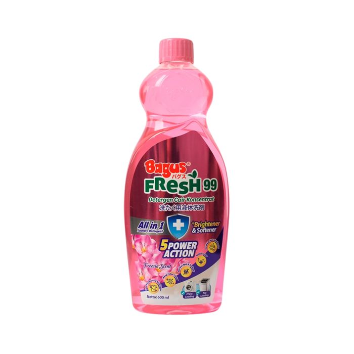 Bagus Fresh 99 Freesia Scent Deterjen Cair Botol 600 mL