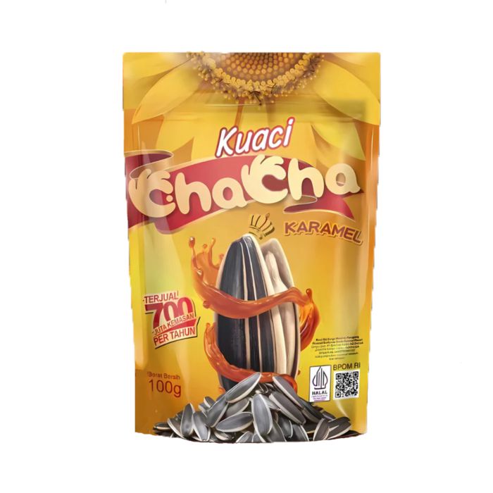 ChaCha Kuaci Rasa Karamel 100gr