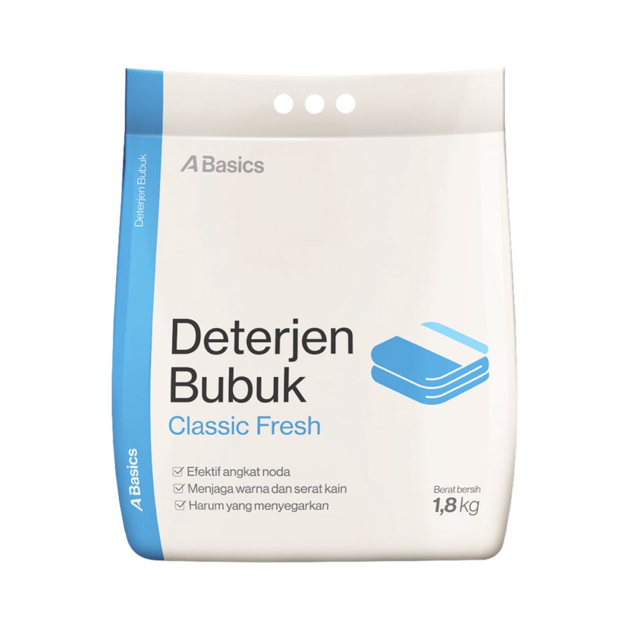 Deterjen Bubuk Classic Fresh A Basics 1800gram