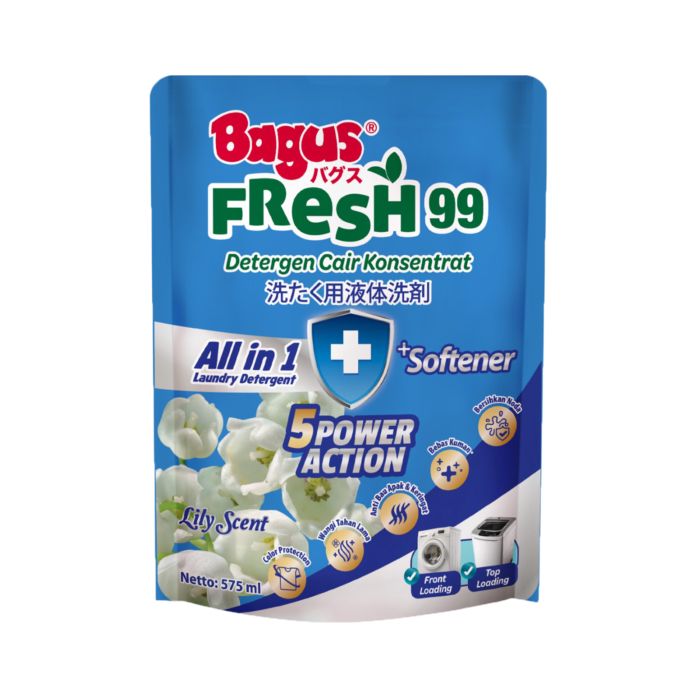 Bagus Fresh 99 Lily Scent Detergen Cair Konsentrat Pouch 575 mL