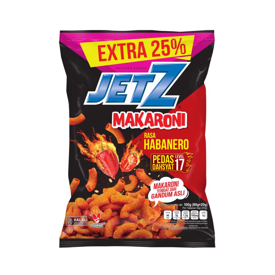 JetZ Makaroni Habanero Chips 100gram