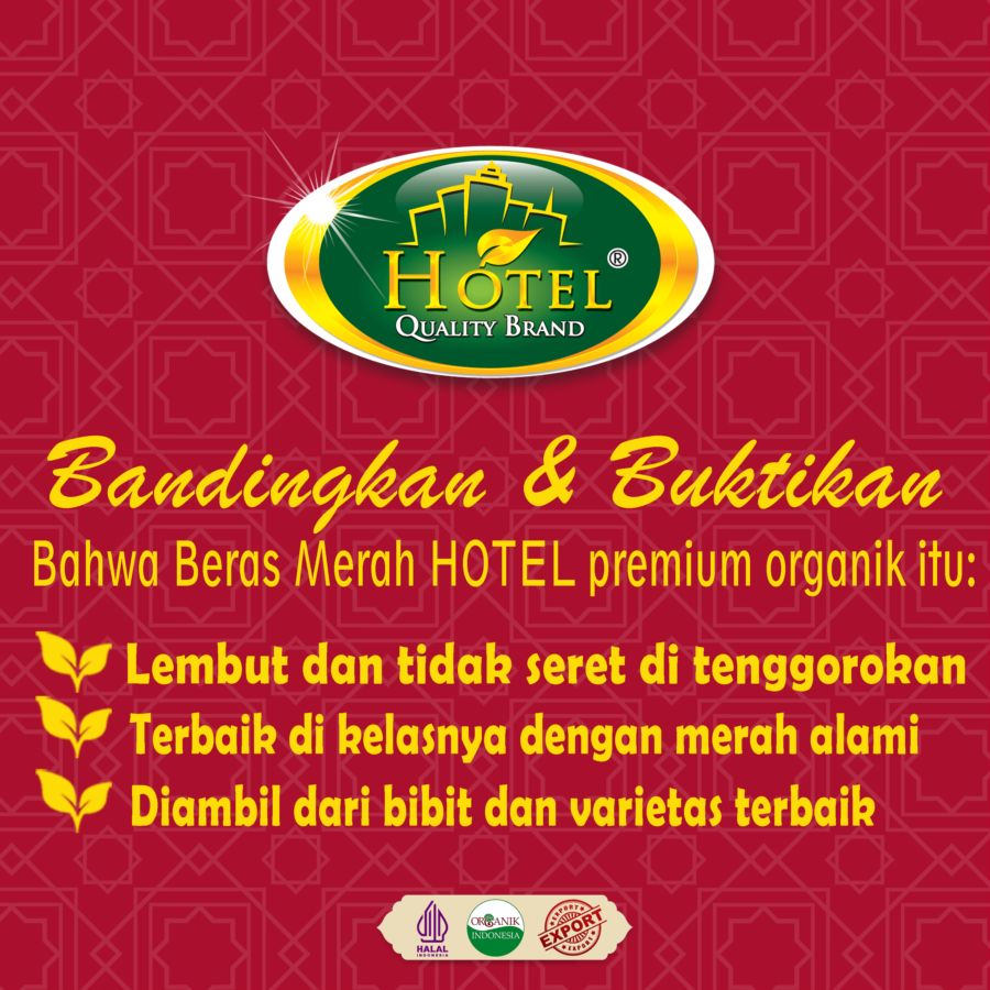 Hotel Beras Merah Premium Organik 2kg