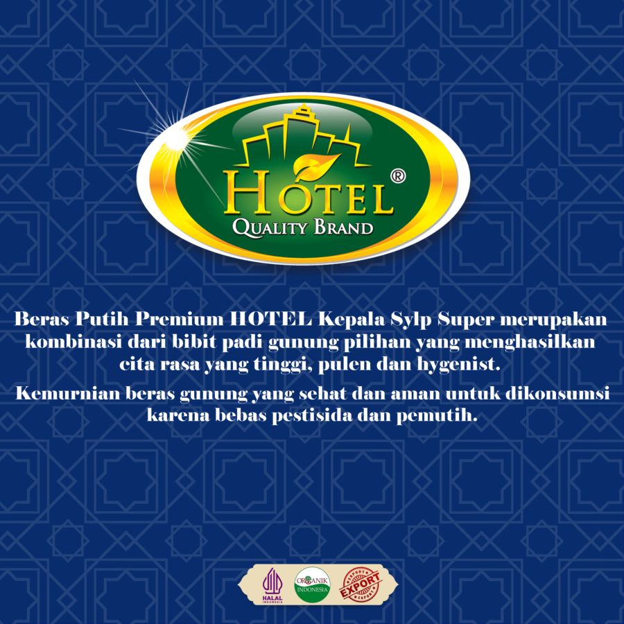 Hotel Beras Putih Kepala Super Organik 5kg