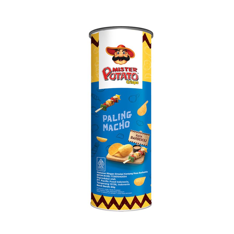 Mister Potato Crisps BBQ 80gram