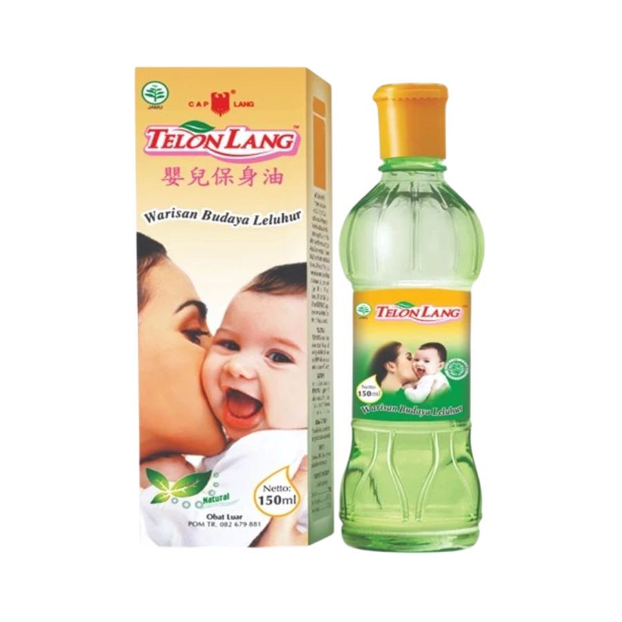 Cap Lang Telon Lang Minyak Masuk Angin dan Kembung pada Bayi 150 ml 1pcs