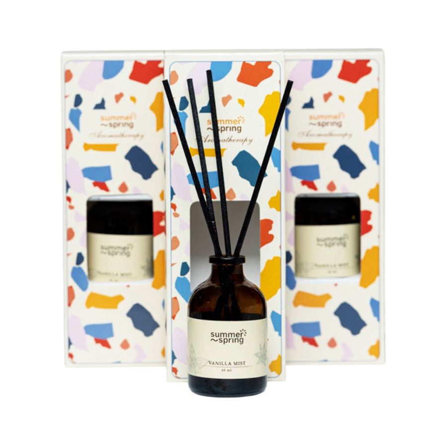 Summerspring Vanilla Mist Reed Diffuser Pengharum Ruangan 40ml