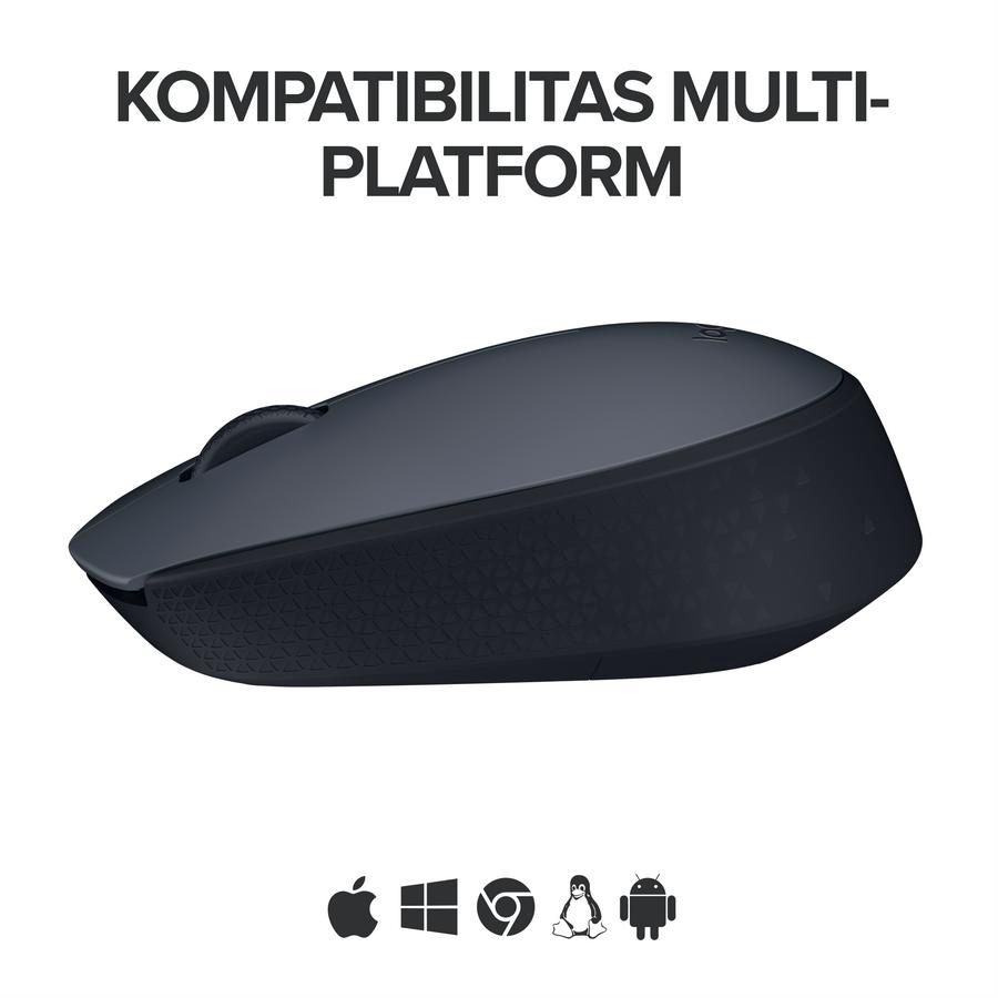 Logitech M170 Mouse Wireless untuk Windows, Mac, Linux dan ChromeOS 1pcs