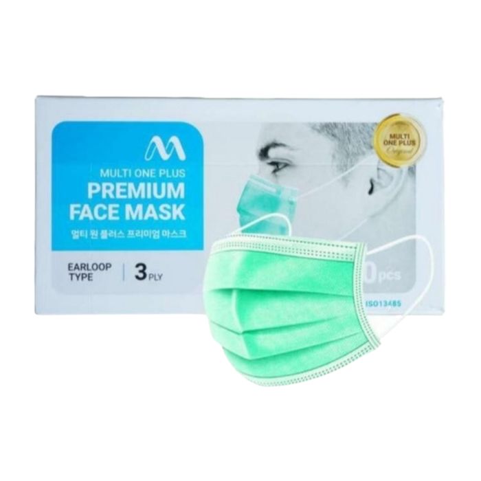 Multi One Plus Earloop 3 Ply Premium Face Mask 1 Box