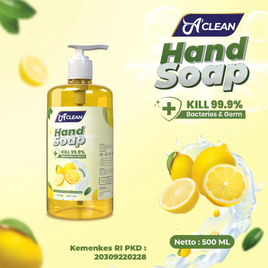 Amorens A'Clean Fresh Lemon Hand Soap 500ml
