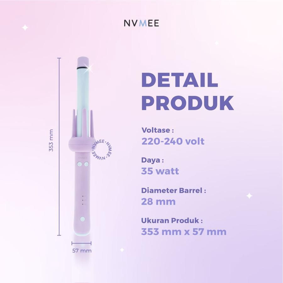 Nvmee Libra Hair Styler Catokan Keriting 2.0 Pink 1pcs