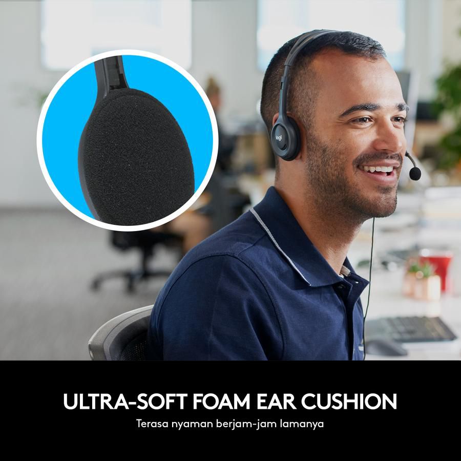 Logitech H111 Headset Stereo Single Jack 3.5mm 1pcs