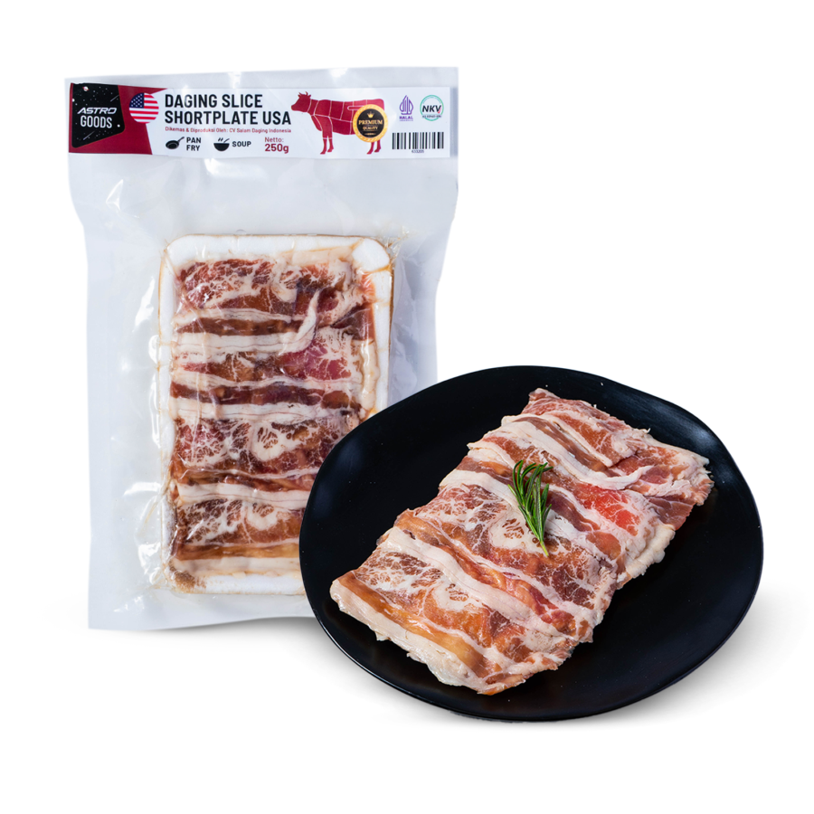 Daging Shortplate Slice Import Imperfect Astro Goods 250gram