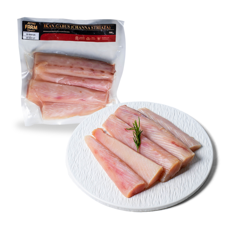 Ikan Gabus Fillet Wild Caught 500gram