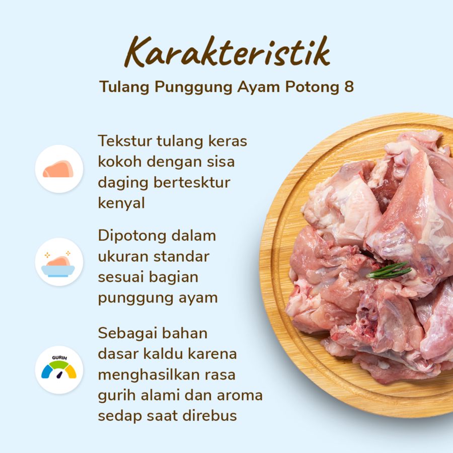 Tulang Punggung Ayam Potong 8 Astro Farm 1kg