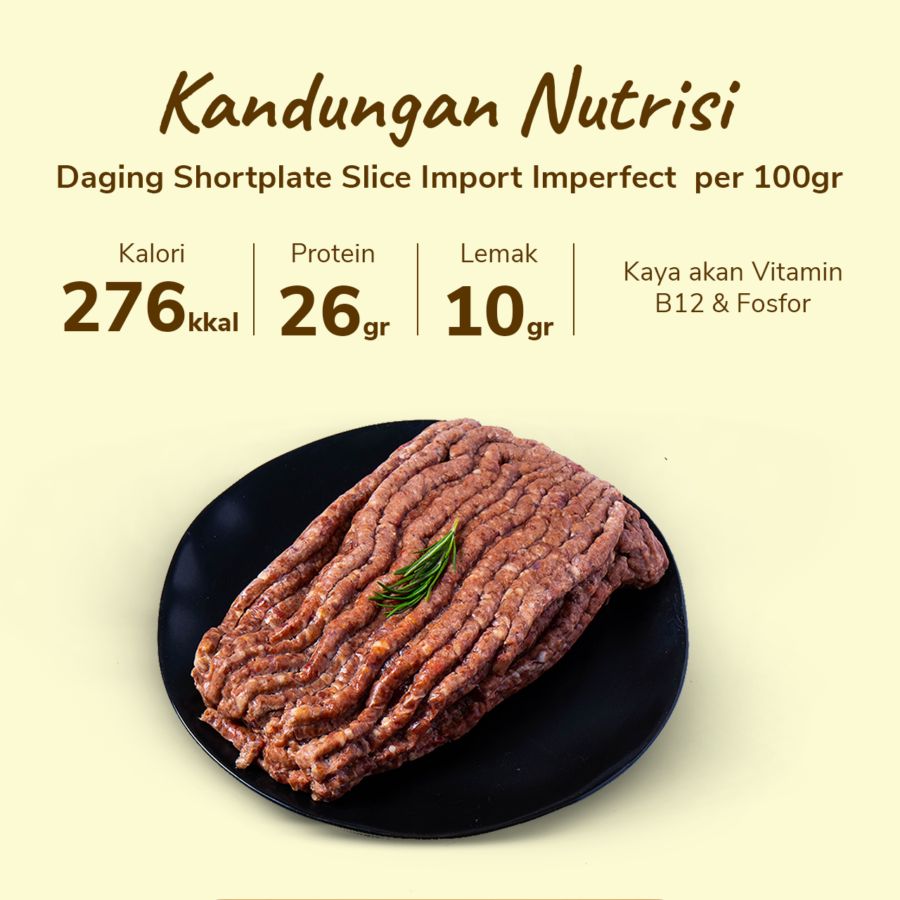 Daging Sapi Giling Low Fat Import Imperfect 500gram