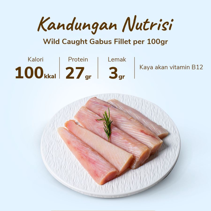 Ikan Gabus Fillet Wild Caught 500gram