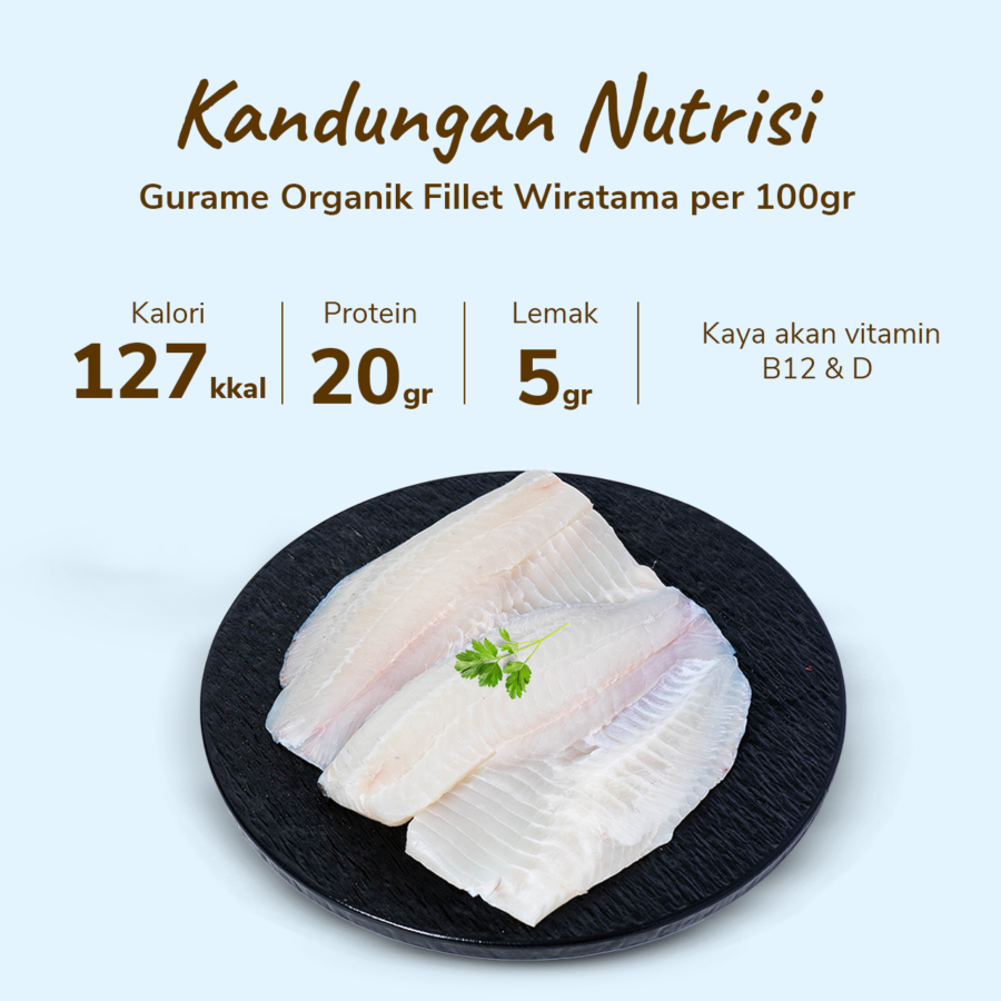 Gurame Organik Fillet Wiratama 200-250gram