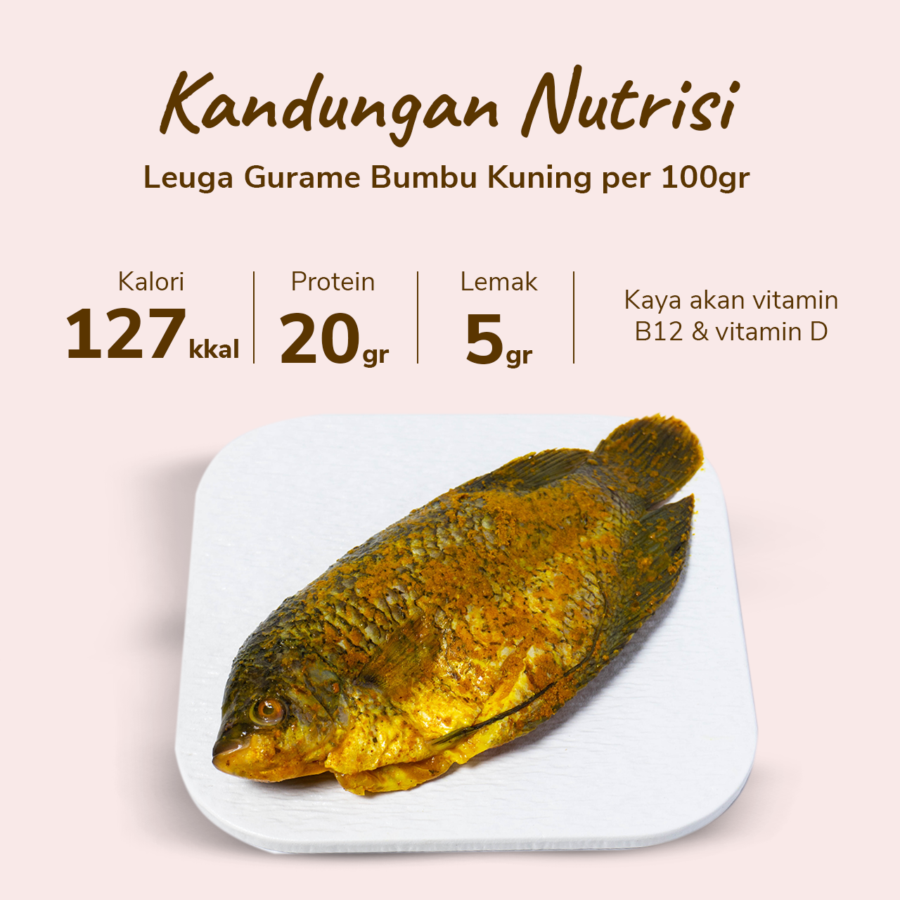 Leuga Gurame Bumbu Kuning 400-550gram